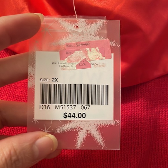 Wish joy red sweater size 2X - Picture 3 of 6